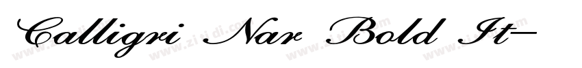 Calligri Nar Bold It字体转换 Calligri Nar Bold It字体转换